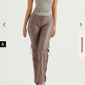 Drew mocha Lace up  Trousers